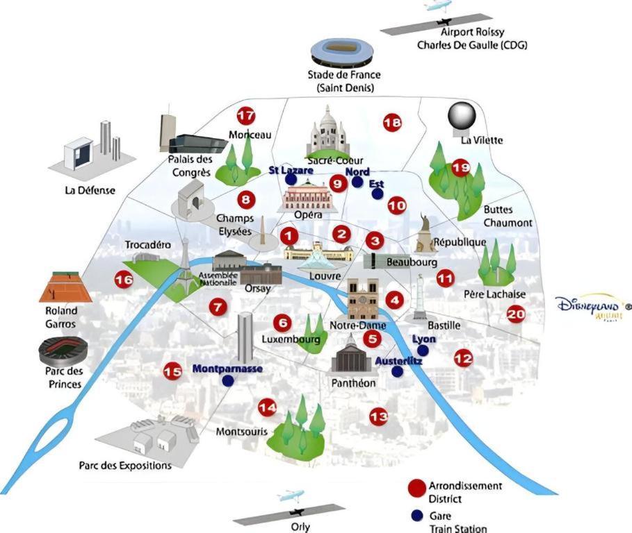 Gare En Face A Pied - Paris 10Mn - Parking Prive Gratuit - De 1 A 8 Personnes - Souplex - Tout Equipe - Entierement Renove Montmagny Εξωτερικό φωτογραφία